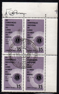 Brasil C 0527 Lions Club Quadra com CBC 1965 U (a)