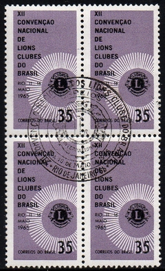 Brasil C 0527 Lions Club Quadra com CBC 1965 U