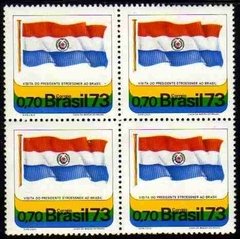 Brasil C 0777 Bandeira Do Paraguai Quadra 1973 Nnn