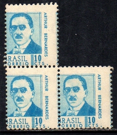 Brasil 532 Presidentes Variedade Deslocamento de Picote NNN (05570)