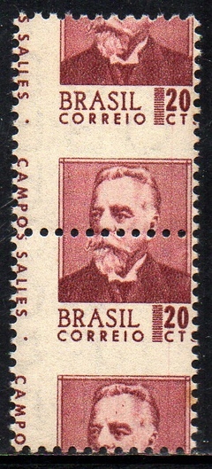 Brasil 533 Presidentes Variedade Deslocamento de Picote NNN (05586)