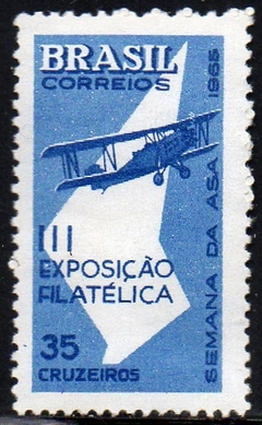 Brasil C 0540 Semana da Asa Avião Exposição Filatélica 1965 NNN