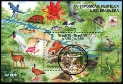 Brasil Bloco 101 Fauna Rio Tiet Com Cbc Hist¢ria Postal U