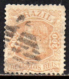 Brasil Império 56 D. Pedro II Cabeça Grande U