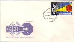 06611 Cuba FDC Aéreo 284 Telecomunicações Satélite 1978