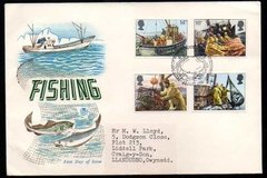 20212 Inglaterra Fdc 1007/10 Pesca Peixes 1981