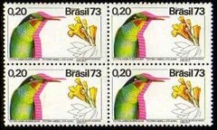Brasil C 0783 Flora E Fauna Pássaros Quadras 1973 NNN