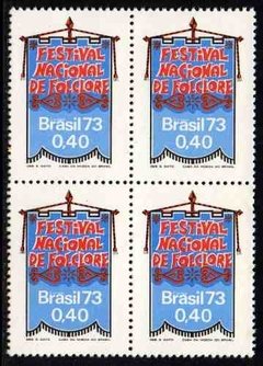 Brasil C 0798 Folclore Nacional Quadra 1973 NNN