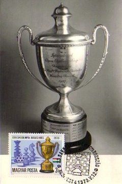 04564 Hungria Máximo Postal Campeonato De Xadrez