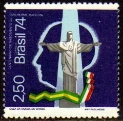 Brasil C 0839 Guilherme Marconi Cristo Redentor 1974 NNN