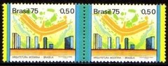 Brasil C 0880/81 Habitações Faixa Azul No Centro 1975 NNN