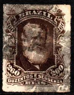 Brasil Império 43 D. Pedro Perce Barba Branca U (a)