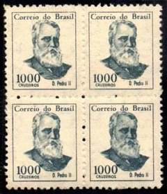 Brasil 525 Dom Pedro II Quadra Rara NNN
