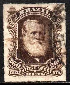 Brasil Império 43 D. Pedro Percé Barba Branca U (b)