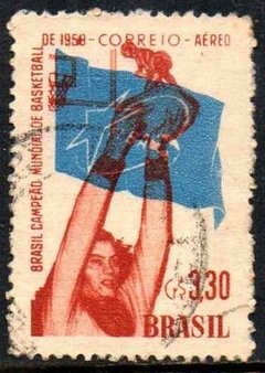 02309 Brasil Areo 087 Basquete Variedade 1958 U
