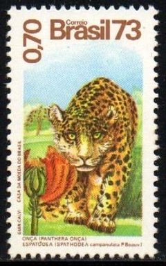 Brasil C 0826 Flora E Fauna Onça Tulipeiro 1973 Nnn