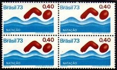 Brasil C 0774 Esportes Natação Quadra 1973 NNN