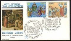 18253 Vaticano FDC Comunicação Pintura Rafael 1983