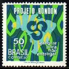 Brasil C 0672 Projeto Rondon Variedade Deslocamento de Cor 1970 N