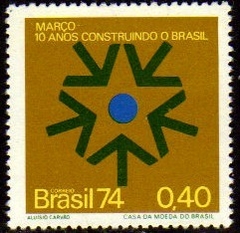 Brasil C 0838 Revolução de 1964 1974 NNN