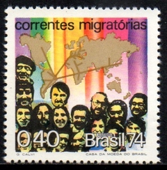 Brasil C 0841 Etnia Correntes Migratórias 1974 NNN
