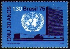 Brasil C 0920 Prédio da ONU 1975 NNN