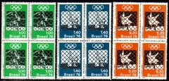 Brasil C 0933/35 Jogos Olímpicos Olimpíadas Quadras 1976 NNN