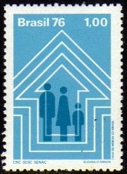 Brasil C 0952 Sesc Senac 1976 NNN