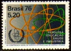 Brasil C 0954 Energia Atômica 1976 NNN