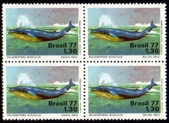 Brasil C 0989 Defesa do Meio Ambiente Baleia Azul Quadra 1977 NNN