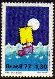 Brasil C 0997 Dia do Selo Barco 1977 NNN