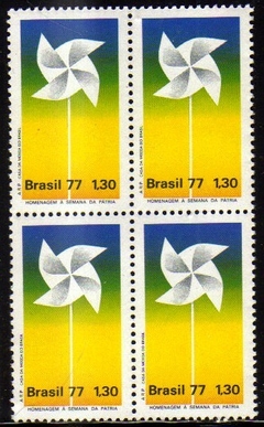 Brasil C 1005 Semana da Pátria Quadra 1977 NNN