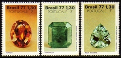 Brasil C 1016/18 Pedras Preciosas Exposição 1977 NNN