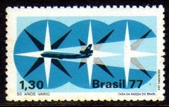Brasil C 1023 50 Anos da Varig 1977 NNN