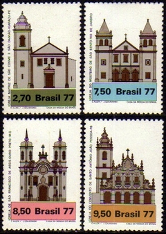 Brasil C 1024/27 Arquitetura Religiosa Igrejas 1977 NNN