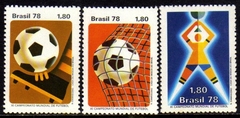 Brasil C 1030/32 Campeonato Mundial de Futebol 1978 NNN