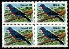 Brasil C 1037 Proteção à Fauna Pássaros Quadra 1978 NNN