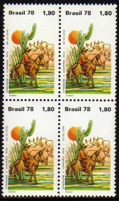 Brasil C 1066 Sertão Guimarães Rosa Quadra 1978 NNN