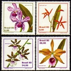 Brasil C 1162/65 Orqu¡deas Flora 1980 NNN