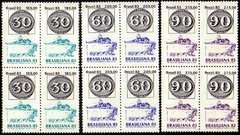 Brasil C 1335/37 Brasiliana Olhos de Boi Quadras 1983 NNN