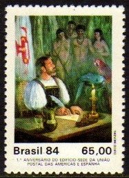 Brasil C 1398 UPAEP UniÆo Postal 1984 NNN