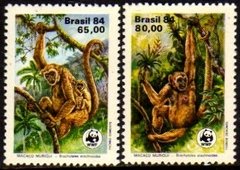 Brasil C 1401/02 WWF Macacos PreservaÆo 1984 Nnn