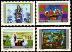 Brasil C 1432/35 Natal Pinturas Diversas 1984 Nnn