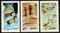 Brasil C 1455/57 Pinturas Rupestres 1985 NNN