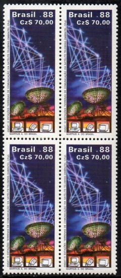 Brasil C 1617 Telebrás Embratel Comunicação Quadra 1988 NNN