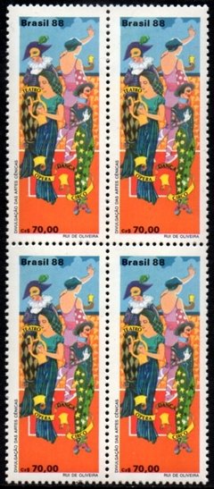 Brasil C 1618 Artes Cênicas Quadra 1988 NNN