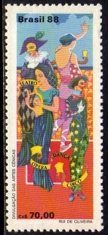 Brasil C 1618 Artes Cênicas 1988 NNN