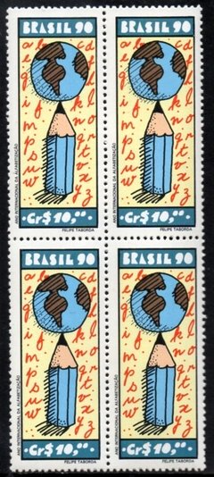 Brasil C 1694 Ano Da Alfabetização Quadra 1990 NNN