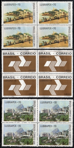Brasil C 0688/90 Exposição Filatélica Lubrapex Quadra 1970 N