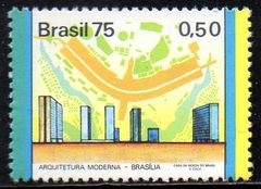Brasil C 0880 Habitações Amarelo a Direita 1975 NNN